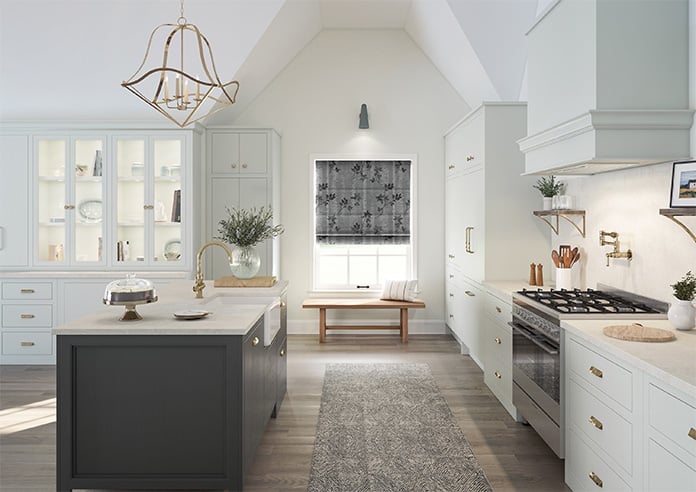 Birch Tree Velvet, Monochrome - Motorised Roman Blind - Image 8